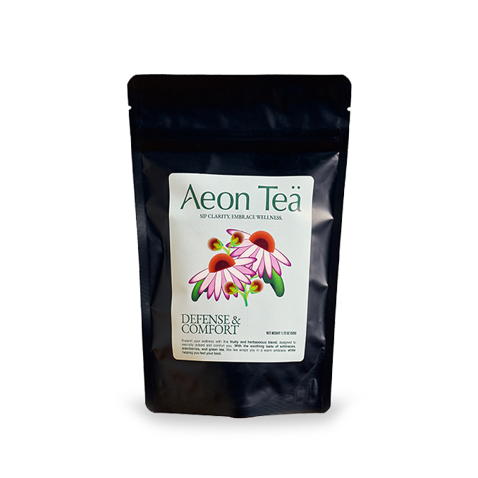 Defese Tea Defense & Comfort - Immune-boosting herbal tea blend – Aeon Teä