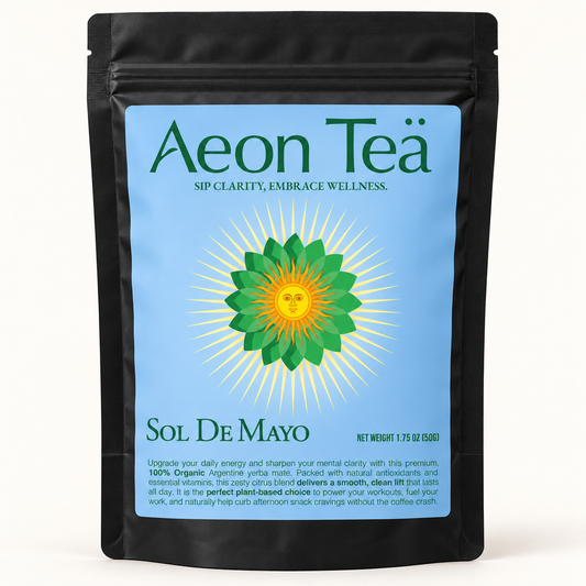 Sol de Mayo pouch with readable original blue label